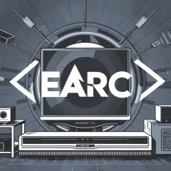 Earc - Enhanced Audio Return Channel. Nowoczesny sprzęt audio i wideo, w tym telewizor i amplitunery, gotowe do dźwięku przestrzennego.