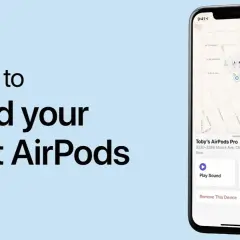 Jak znaleźć zgubione AirPods? Aplikacja lokalizuje słuchawki na mapie, pokazuje adres i pozwala odtworzyć dźwięk.