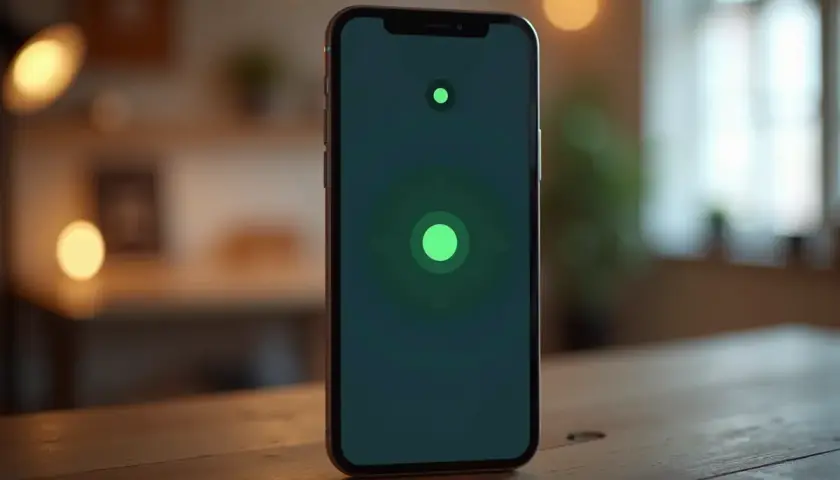 Telefon z zieloną kropką na ekranie. Co oznacza zielona kropka w telefonie? To wskaźnik aktywności mikrofonu lub kamery.