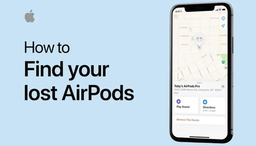 Jak znaleźć zgubione AirPods? Aplikacja lokalizuje słuchawki na mapie, pokazuje adres i pozwala odtworzyć dźwięk.