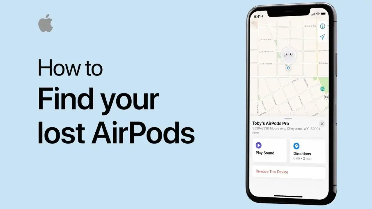 Jak znaleźć zgubione AirPods? Aplikacja lokalizuje słuchawki na mapie, pokazuje adres i pozwala odtworzyć dźwięk.
