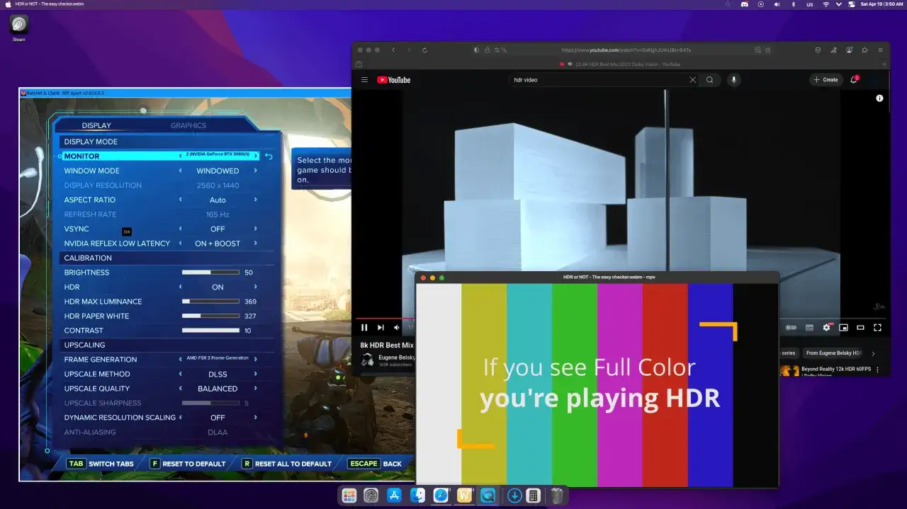 HDR requirements infographic monitor GPU cable OS